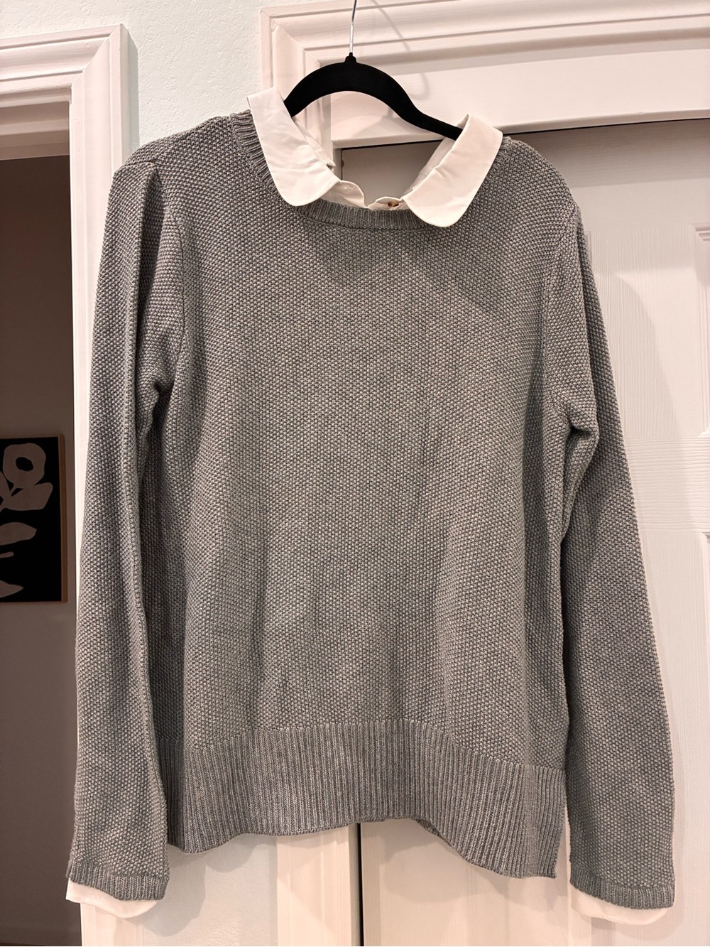 NWT Seraphine Maternity Knit Sweater with Mock Shirt